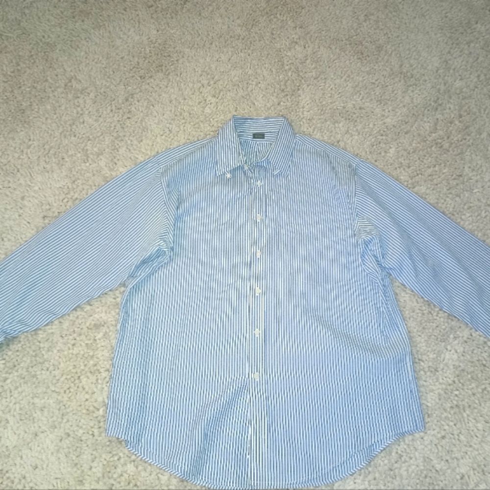 J. Crew men's striped button shirt